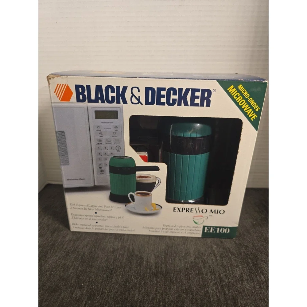 Black & Decker Espresso Mio Model EE100 Espresso/Cappuccino Maker NIB